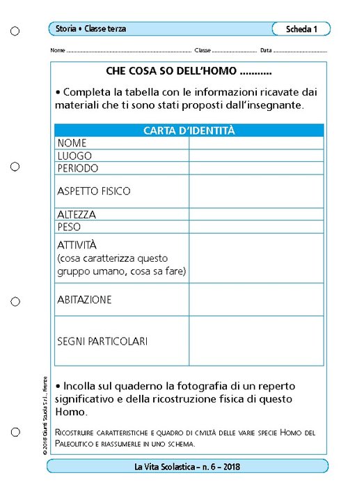 Che cosa so dell’Homo ........... | Giunti Scuola Che cosa so dell’Homo ........... | Giunti Scuola