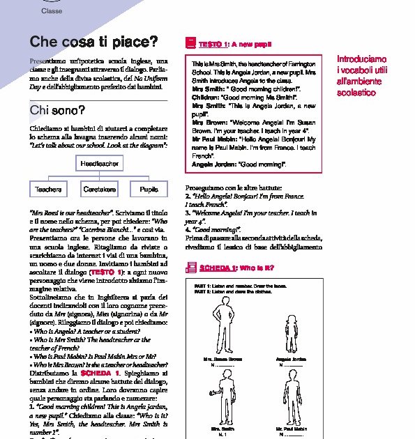 Che cosa ti piace? Che cosa ti piace? Giunti Scuola