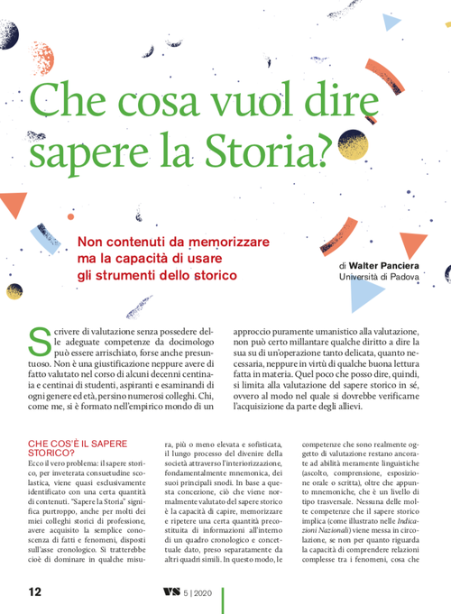 Che cosa vuol dire sapere la Storia? | Giunti Scuola Che cosa vuol dire sapere la Storia? | Giunti Scuola