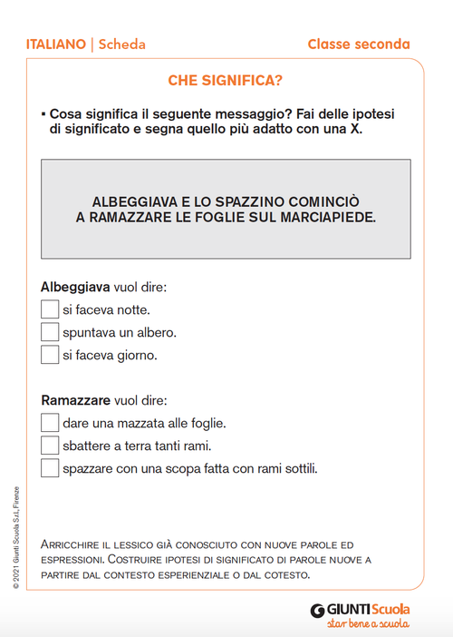 Che significa? | Giunti Scuola Che significa? | Giunti Scuola