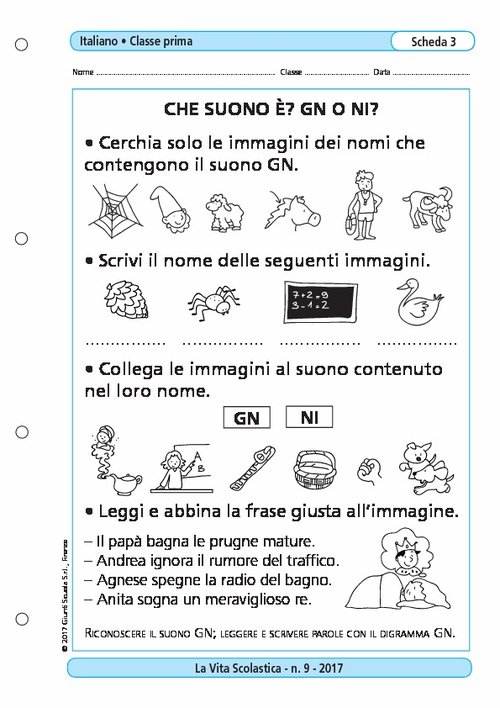 Che suono è? GN o NI? | Giunti Scuola Che suono è? GN o NI? | Giunti Scuola