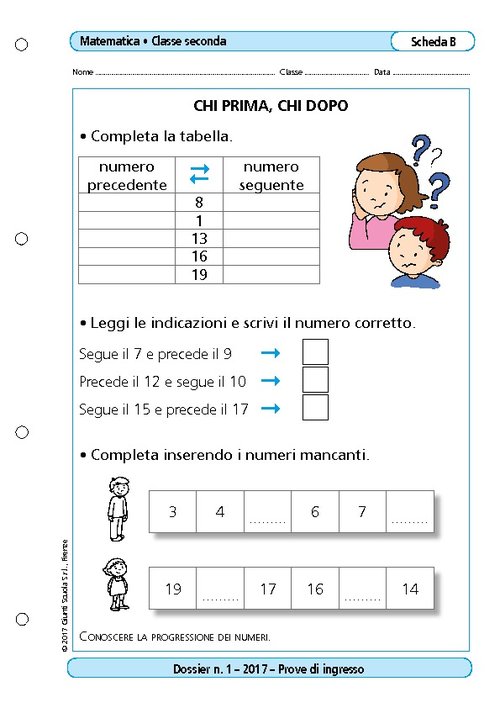 Chi prima, chi dopo | Giunti Scuola Chi prima, chi dopo | Giunti Scuola