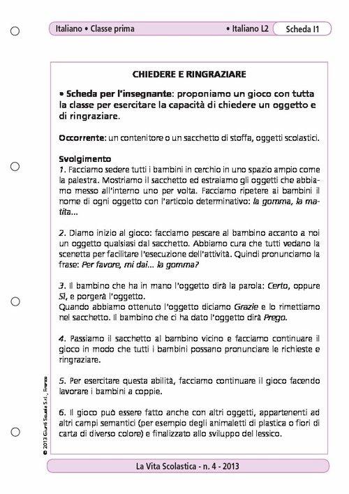 Chiedere e ringraziare | Giunti Scuola Chiedere e ringraziare | Giunti Scuola