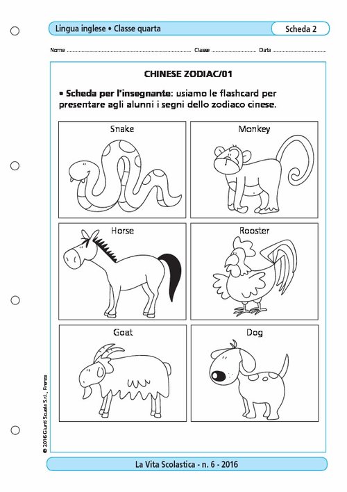 Chinese zodiac/01 | Giunti Scuola Chinese zodiac/01 | Giunti Scuola