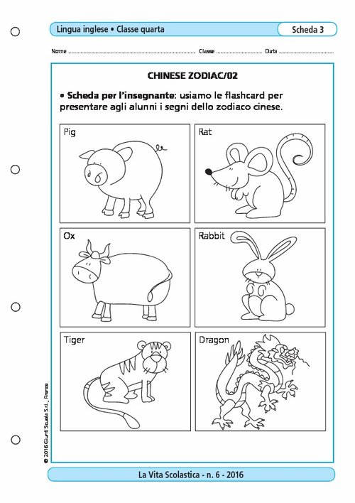 Chinese zodiac/02 | Giunti Scuola Chinese zodiac/02 | Giunti Scuola