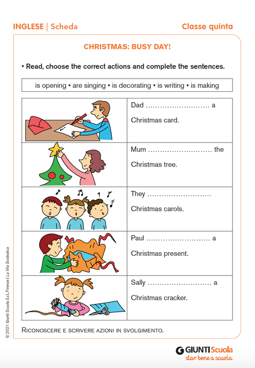 Christmas: busy day! | Giunti Scuola Christmas: busy day! | Giunti Scuola