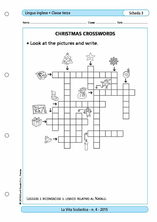 Christmas crosswords | Giunti Scuola Christmas crosswords | Giunti Scuola