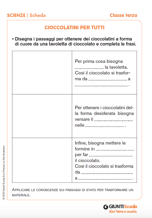 Cioccolatini per tutti | Giunti Scuola Cioccolatini per tutti | Giunti Scuola