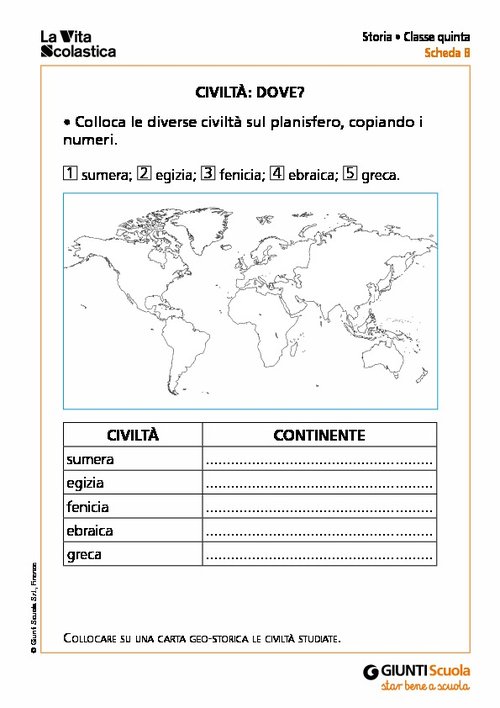 Civiltà: dove? | Giunti Scuola Civiltà: dove? | Giunti Scuola