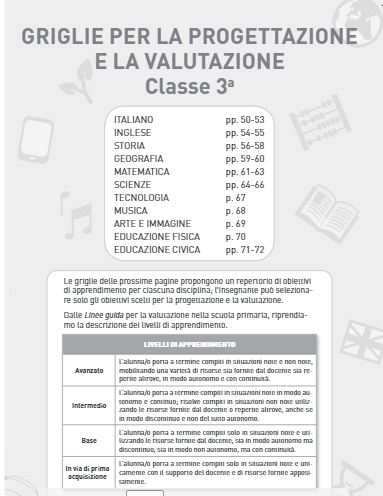 Classe 3ª - Griglie per progettazione e valutazione | Giunti Scuola