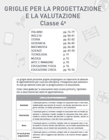 Classe 4ª - Griglie per progettazione e valutazione | Giunti Scuola Classe 4ª - Griglie per progettazione e valutazione | Giunti Scuola