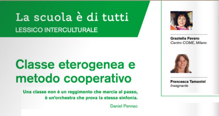 Classe eterogenea e metodo cooperativo, se ne parla su "La Vita Scolastica" | Giunti Scuola Classe eterogenea e metodo cooperativo, se ne parla su "La Vita Scolastica" | Giunti Scuola