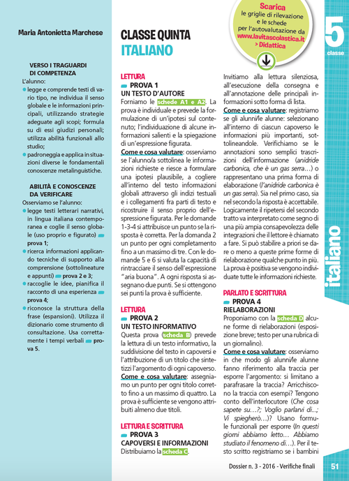 Classe quinta – Verifiche finali 2020-2021 | Giunti Scuola Classe quinta – Verifiche finali 2020-2021 | Giunti Scuola