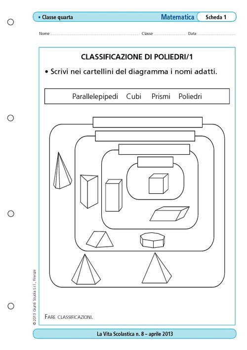 Classificazione di poliedri/1 | Giunti Scuola