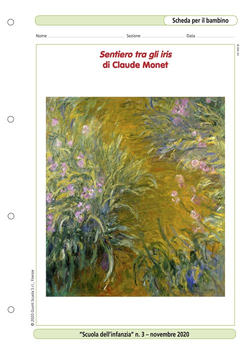 Claude Monet, Sentiero tra gli iris | Giunti Scuola Claude Monet, Sentiero tra gli iris | Giunti Scuola