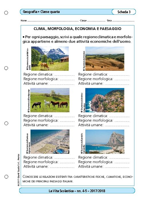 Clima, morfologia, economia e paesaggio | Giunti Scuola Clima, morfologia, economia e paesaggio | Giunti Scuola