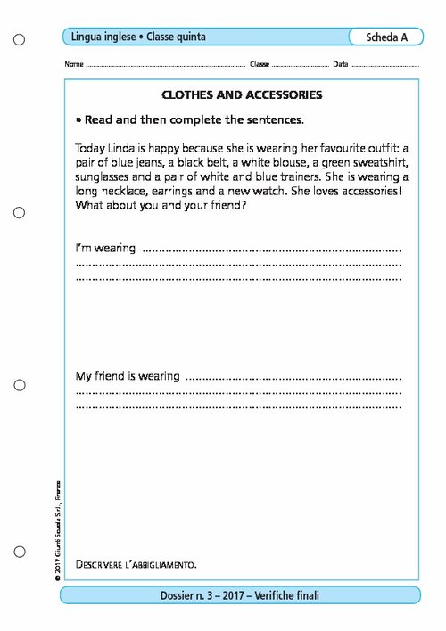 Clothes and accessories | Giunti Scuola Clothes and accessories | Giunti Scuola