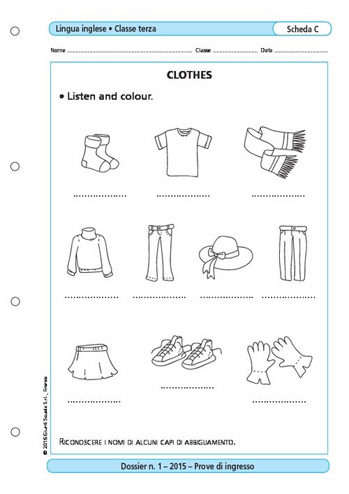 Clothes | Giunti Scuola Clothes | Giunti Scuola