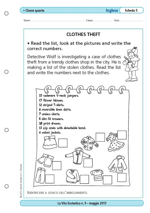 Clothes theft | Giunti Scuola Clothes theft | Giunti Scuola
