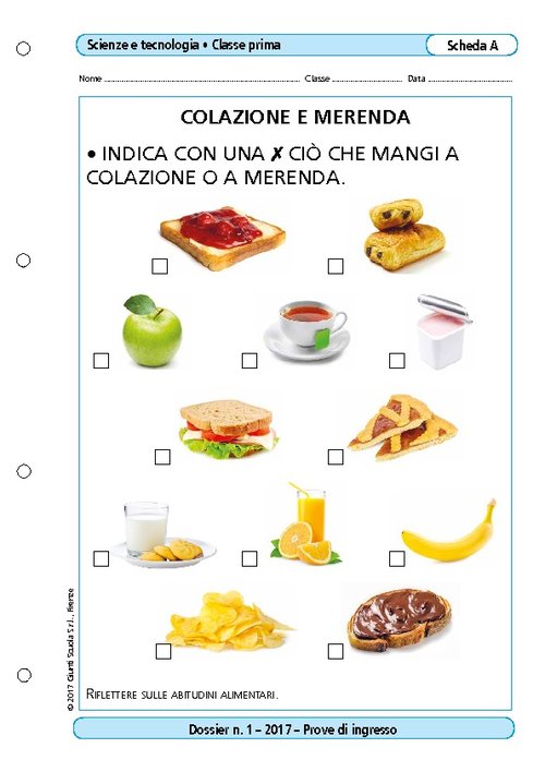 Colazione e merenda | Giunti Scuola Colazione e merenda | Giunti Scuola