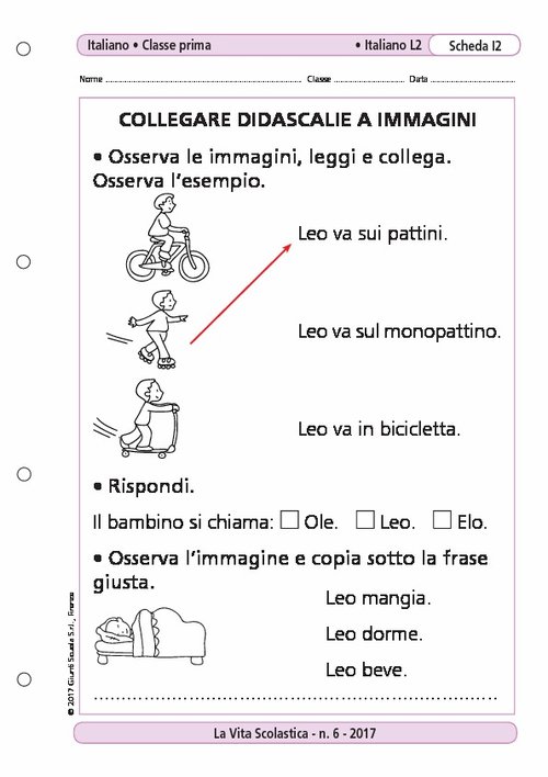 Collegare didascalie e immagini | Giunti Scuola Collegare didascalie e immagini | Giunti Scuola