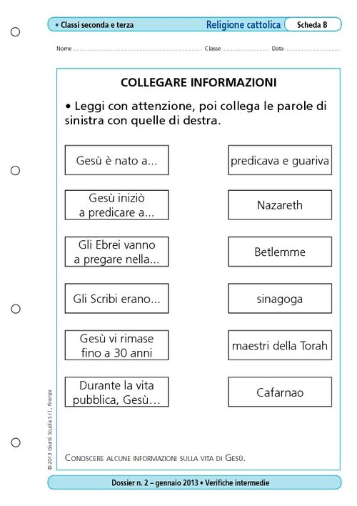 Collegare informazioni | Giunti Scuola Collegare informazioni | Giunti Scuola