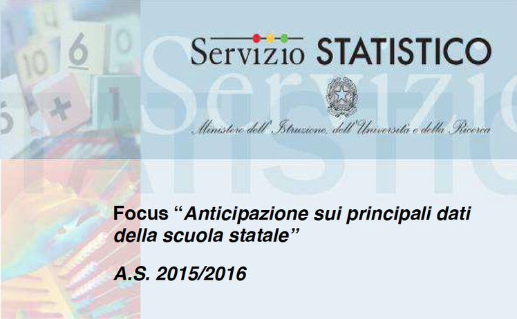 Come comincia la scuola italiana? I dati per il 2015/2016 in un rapporto del servizio statistico del MIUR | Giunti Scuola Come comincia la scuola italiana? I dati per il 2015/2016 in un rapporto del servizio statistico del MIUR | Giunti Scuola