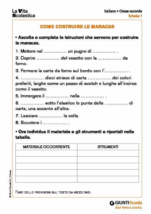 Come costruire le maracas | Giunti Scuola Come costruire le maracas | Giunti Scuola