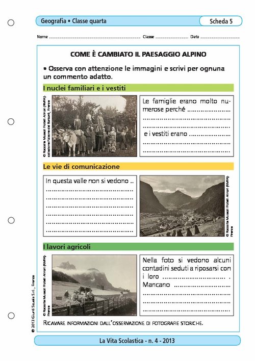 Come è cambiato il paesaggio alpino | Giunti Scuola Come è cambiato il paesaggio alpino | Giunti Scuola