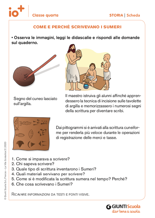 Come e perché scrivevano i Sumeri? | Giunti Scuola Come e perché scrivevano i Sumeri? | Giunti Scuola