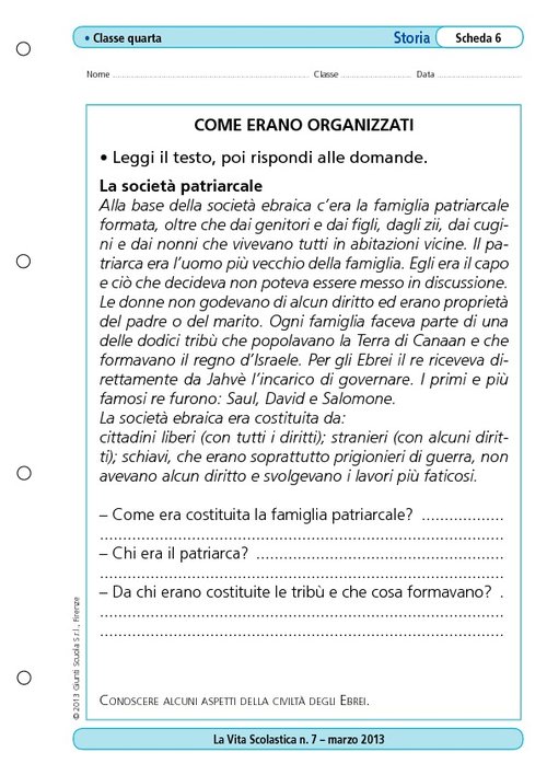 Come erano organizzati | Giunti Scuola Come erano organizzati | Giunti Scuola