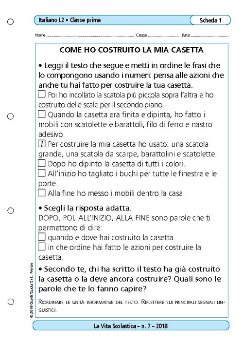 Come ho costruito la mia casetta | Giunti Scuola Come ho costruito la mia casetta | Giunti Scuola