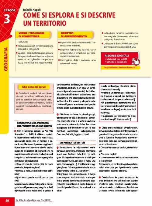 Come si esplora e si descrive un territorio | Giunti Scuola Come si esplora e si descrive un territorio | Giunti Scuola
