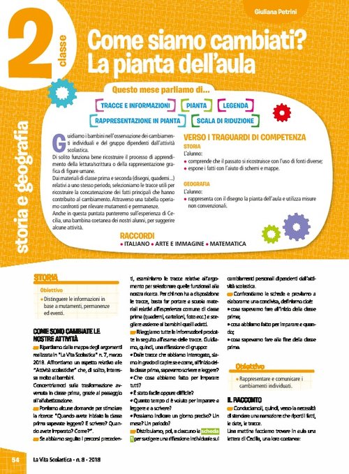 Come siamo cambiati? La pianta dell'aula | Giunti Scuola Come siamo cambiati? La pianta dell'aula | Giunti Scuola
