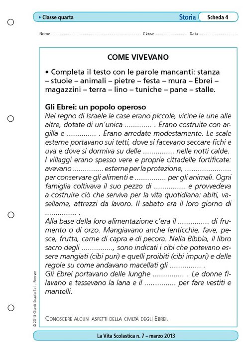 Come vivevano | Giunti Scuola