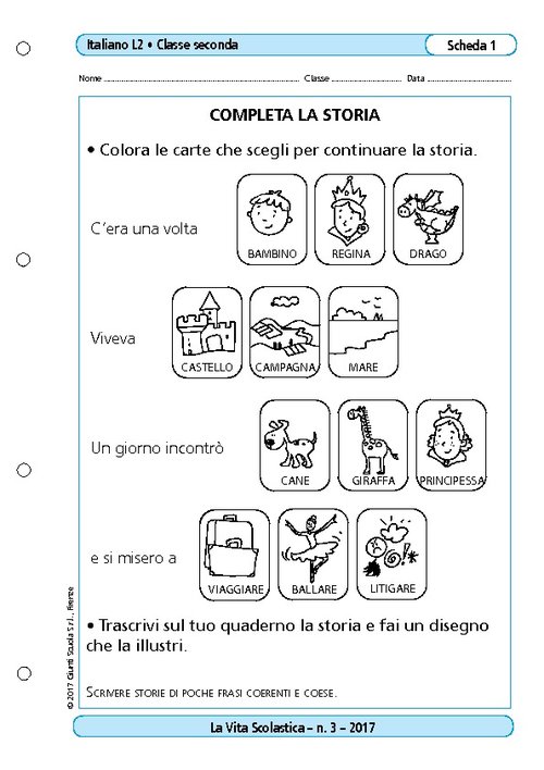 Completa la storia | Giunti Scuola Completa la storia | Giunti Scuola