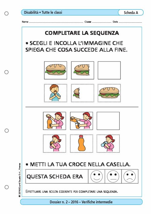 Completare la sequenza | Giunti Scuola Completare la sequenza | Giunti Scuola