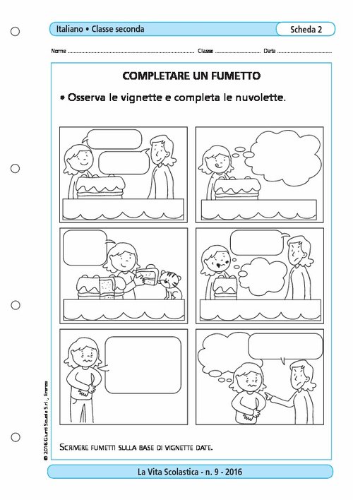 Completare un fumetto | Giunti Scuola Completare un fumetto | Giunti Scuola