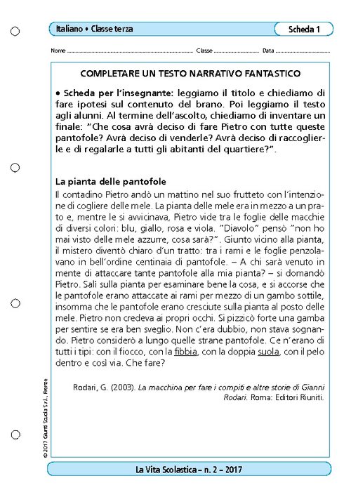 Completare un testo narrativo fantastico | Giunti Scuola Completare un testo narrativo fantastico | Giunti Scuola
