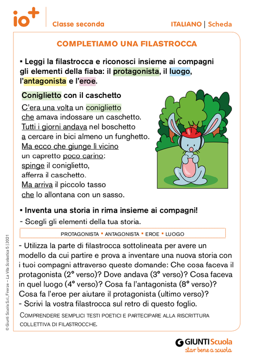 Completiamo una filastrocca | Giunti Scuola