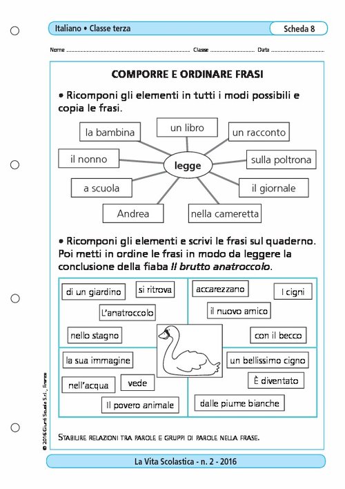 Comporre e ordinare frasi | Giunti Scuola Comporre e ordinare frasi | Giunti Scuola