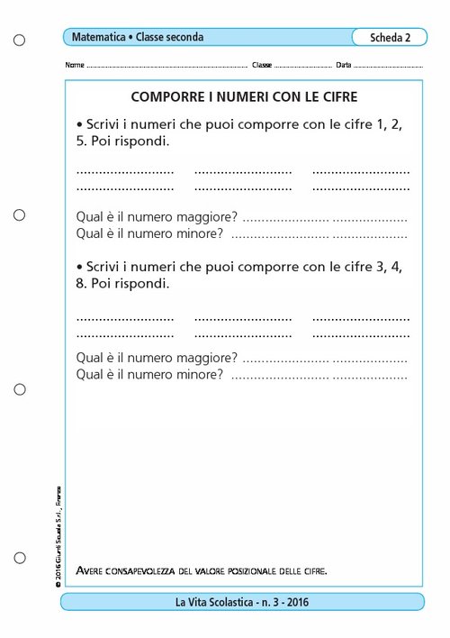 Comporre i numeri con le cifre | Giunti Scuola Comporre i numeri con le cifre | Giunti Scuola