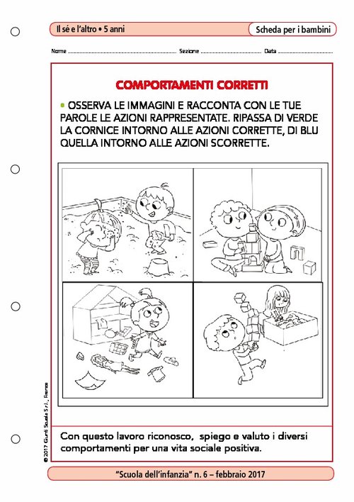 Comportamenti corretti | Giunti Scuola Comportamenti corretti | Giunti Scuola