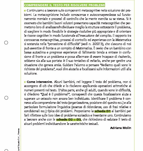 Comprendere Il Testo Per Risolvere I Problemi Comprendere Il Testo 