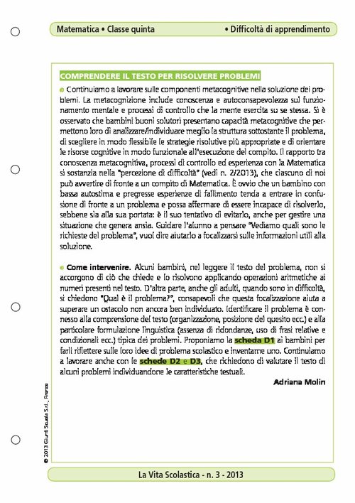 Comprendere il testo per risolvere i problemi | Giunti Scuola Comprendere il testo per risolvere i problemi | Giunti Scuola