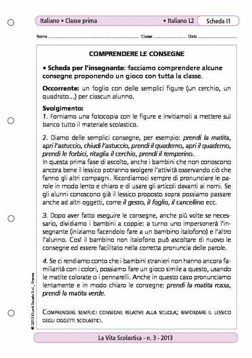 Comprendere le consegne | Giunti Scuola