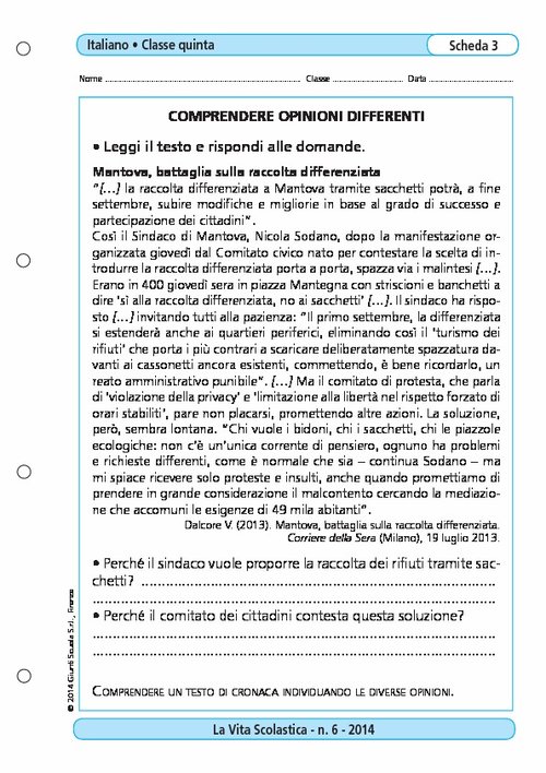 Comprendere opinioni differenti | Giunti Scuola Comprendere opinioni differenti | Giunti Scuola