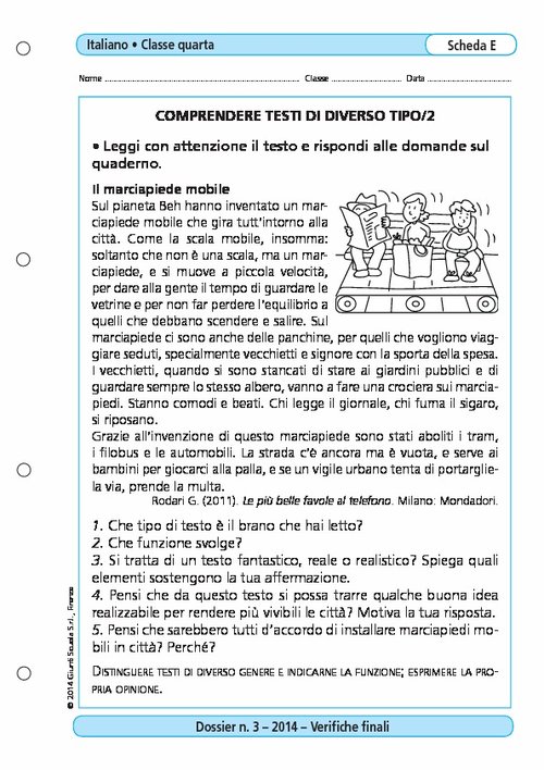 Comprendere testi di diverso tipo/2 | Giunti Scuola Comprendere testi di diverso tipo/2 | Giunti Scuola