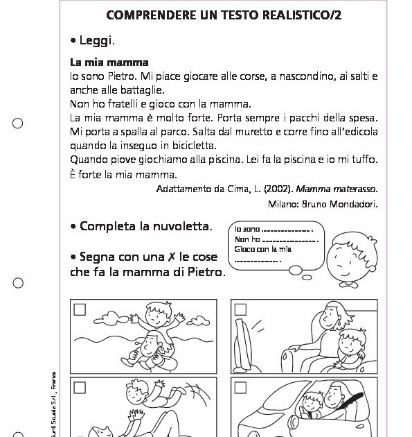 Comprendere un testo realistico/2 Giunti Scuola Comprendere un testo realistico/2 Giunti Scuola