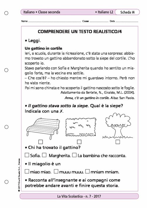 Comprendere un testo realistico/4 | Giunti Scuola